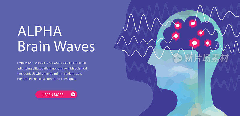 Alpha Brain Waves Web Banner